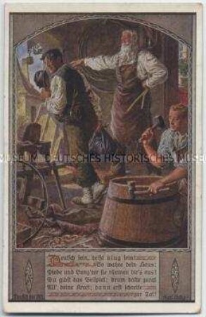 Nationalistische Postkarte des Deutschen Schulvereins