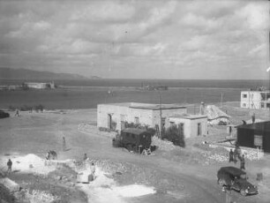 Hafenansicht : Blick über den neuen Hafen und die Mole von Iraklio.