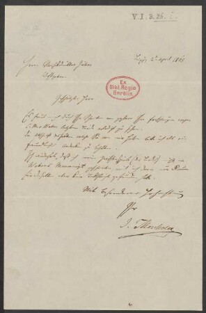 Brief an Friedrich Wilhelm Jähns : 02.04.1868