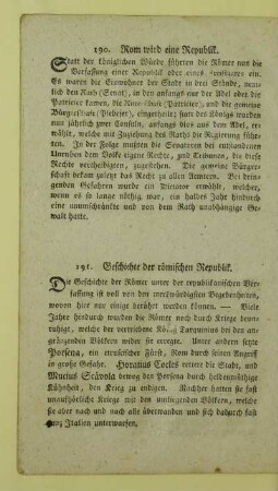 191. Geschichte der römischen Republik
