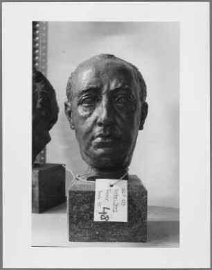 Porträt Francisco Franco, Bronze-Plastik von Georg Kolbe