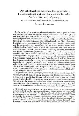 132-136 Der Schriftverkehr zwischen dem päpstlichen Staatssekretariat und dem Nuntius am Kaiserhof Antonio Visconti, 1767 - 1774