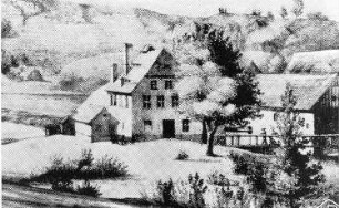Görlitz. Obermühle von Osten, um 1830, Repro