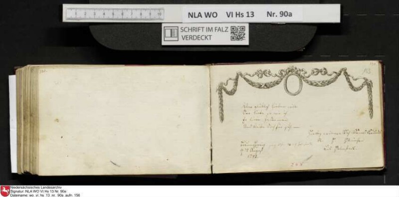 Stammbuch des Ernst Philipp Ludwig Zellmann (1763-1795) aus
                           Braunschweig