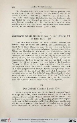 VII Das Grabmal Cecchino Braccis 1544