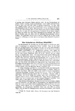 Zur historischen Stellung Dörpfelds
