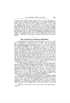 Zur historischen Stellung Dörpfelds