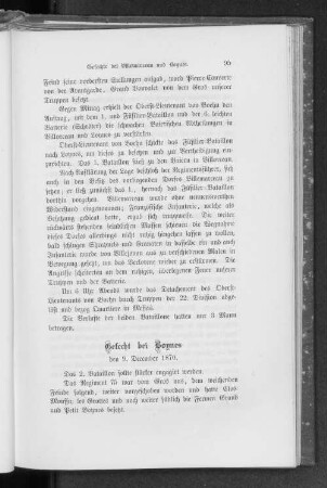 Gefecht bei Boynes den 9. December 1870.