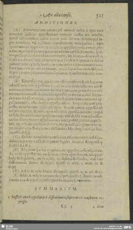 Quaestio II. An Alia causa