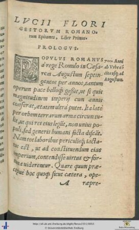 Lucii Flori De Gestis Romanorum