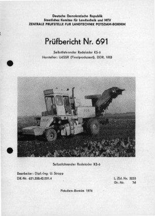 Selbstfahrender Rodelader KS-6