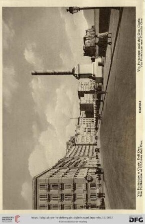 Napoli – Via Partenope e Castel Dell’Ovo. – Rue Pathénope et Château dell’Ovo. – Via Partenope and dell’Ovo Castle. – Via Partenope und Castello Ovo.