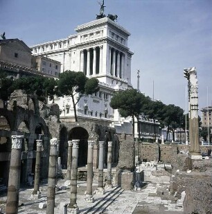 Rom. Forum Romanum. Blick auf das Nationaldenkmal