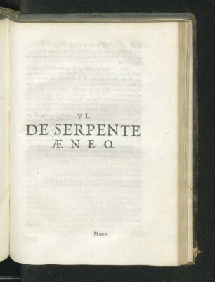 VI. De Serpente Æneo.