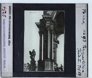 Pozzo, Architekturzeichnung aus dem Architekturtraktat I. (Zeichnung)
