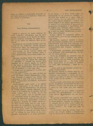 VIII - Las últimas consecuencias