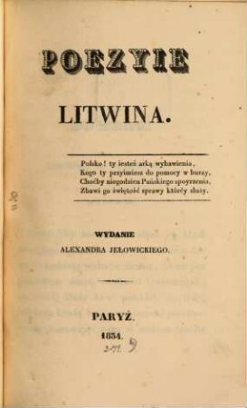 Poezyie Litwina