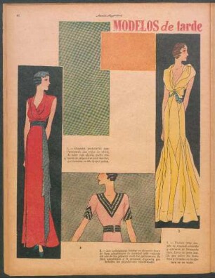 Modelos de tarde y de noche para la mujer chic [Dibujos]