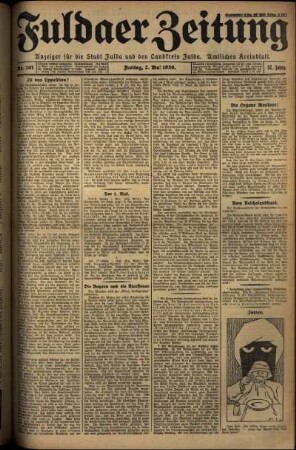 Ausgabe vom Freitag, den 02. Mai 1930.