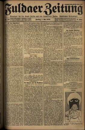 Ausgabe vom Freitag, den 02. Mai 1930.