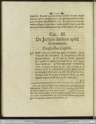 Cap. III. De Judicio duellico apud Germanos