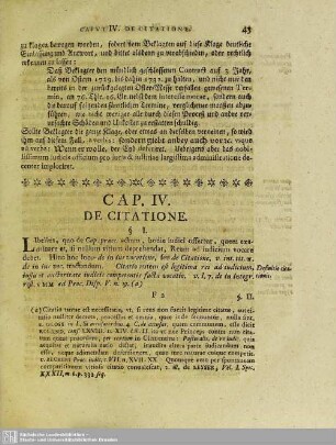 Cap. IV. De Citatione