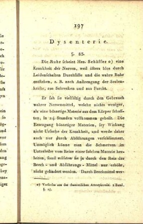 Dysenterie.