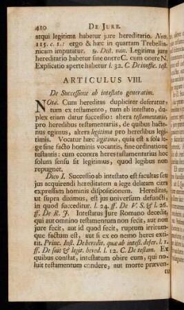 410-416, Articulus VIII