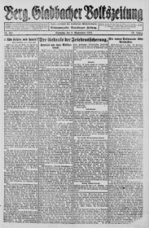 Bergisch Gladbacher Volkszeitung. 1906-1929