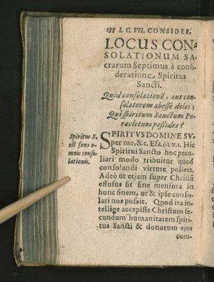 Locus Consolationum Sacrarum Septimus a consideratione ...