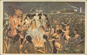 Die Walpurgisnacht auf dem Brocken. [R]
