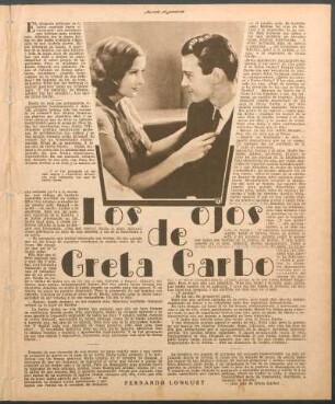 Los ojos de Greta Garbo