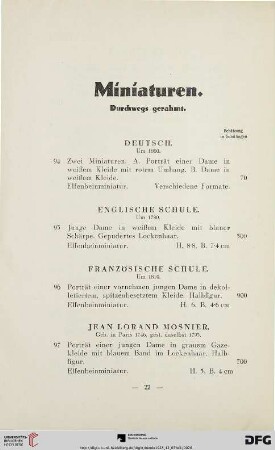 Miniaturen (Nr.94-114)