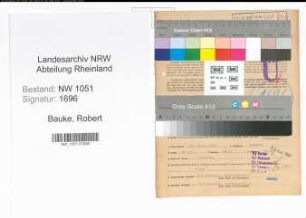 Entnazifizierung Robert Bauke , geb. 24.01.1912 (Arzt)