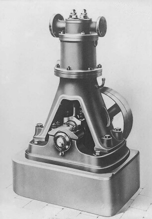 Luftkompressor einer Vakuumpumpe (Bopp und Reuther) : Technikgeschichte | Maschinenbau | Hebezeuge | Pumpen, Ventilatoren, Kompressoren