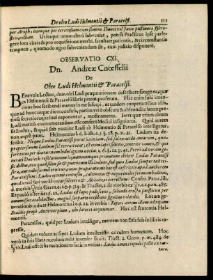 Observatio CXI.-CXX.