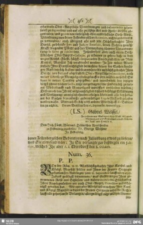Num. 36. P. P.