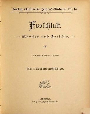 Farbig illustrierte Jugend-Bücherei, 14