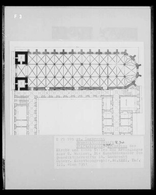 Grundriss der Benediktinerstiftskirche Sankt Lambrecht