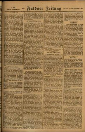 Zweite Ausgabe vom Samstag, den 16. Oktober 1920.