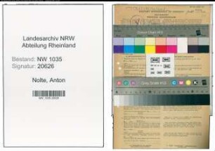 Entnazifizierung Anton Nolte , geb. 05.09.1889 (Steiger)