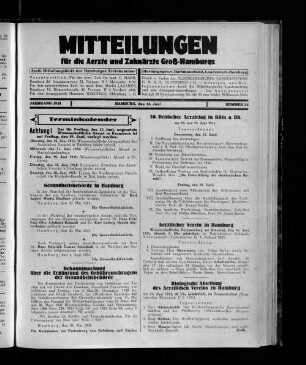 Jahrgang 1931, Hamburg, den 14. Juni, Nummer 24