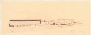 Antikenmuseum, Bagdad - Museum and Directorate General of Antiquities, Baghdad: Perspektivische Ansicht