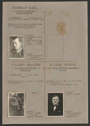 Ehrenbuch für die Gefallenen und Vermissten des Zweiten Weltkriegs; Fotos, Lebensdaten (Blatt 151-200, Juni bis August)