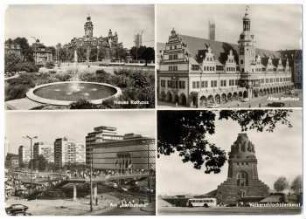 Messestadt Leipzig: Neues Rathaus; Altes Rathaus; Am "Konsument"; Völkerschlachtdenkmal