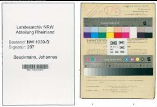 Entnazifizierung Johannes Beuckmann , geb. 16.03.1904 (Angestellter)