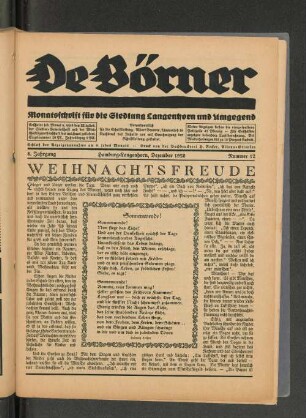 Dezember 1928 Nummer 12