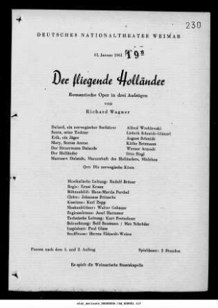 Der fliegende Holländer