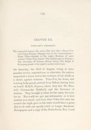 Chapter XII. Tuku-Yet's diplomacy