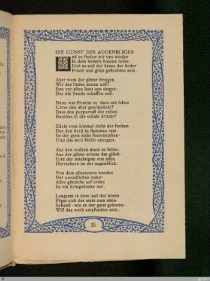 Die Gunst des Augenblicks